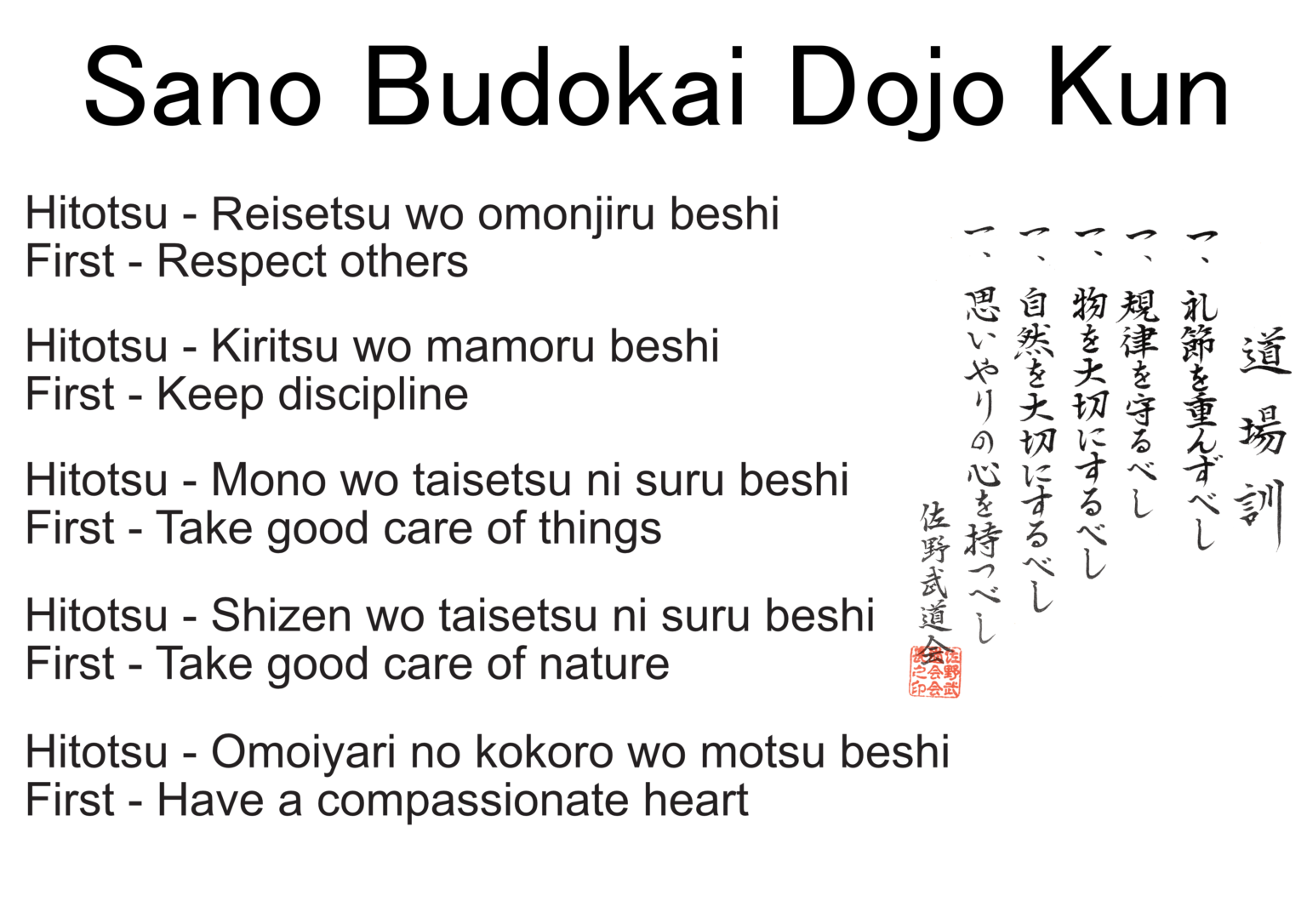 Dojo Rules